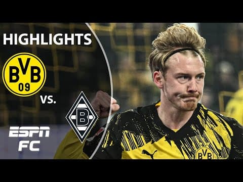 Borussia Dortmund vs. Borussia Monchengladbach | Bundesliga Highlights | ESPN FC