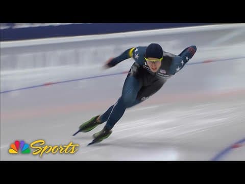 Jordan Stolz clinches 1500m speed skating World Cup title in Inzell, Germany | NBC Sports