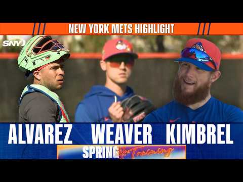 Luke Weaver, Francisco Alvarez, and Craig Kimbrel Mets Spring Training Highlights