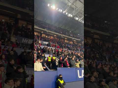 El Sadar celebra el gol de Víctor Muñoz que supone el 1-0 en el Osasuna-Levante #shorts