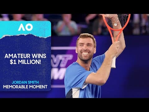 $1 Million Dollar Point | Amateur Jordan Smith Wins | 1 Point Slam | Australian Open 2026