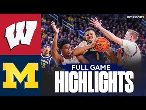 Wisconsin Badgers vs. No. 2 Michigan Wolverines | Full Game Highlights