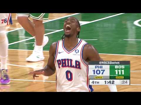 Final 3:53 WILD ENDING 76ers vs Celtics | October 22, 2025