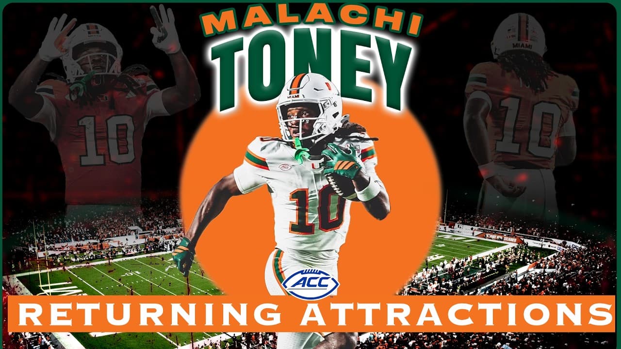Miami WR Malachi Toney | 2026 ACC Football Returning Attractions