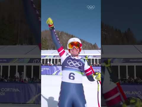 Breezy Johnson wins gold in the #MilanoCortina2026 alpine skiing women's downhill! 🥇