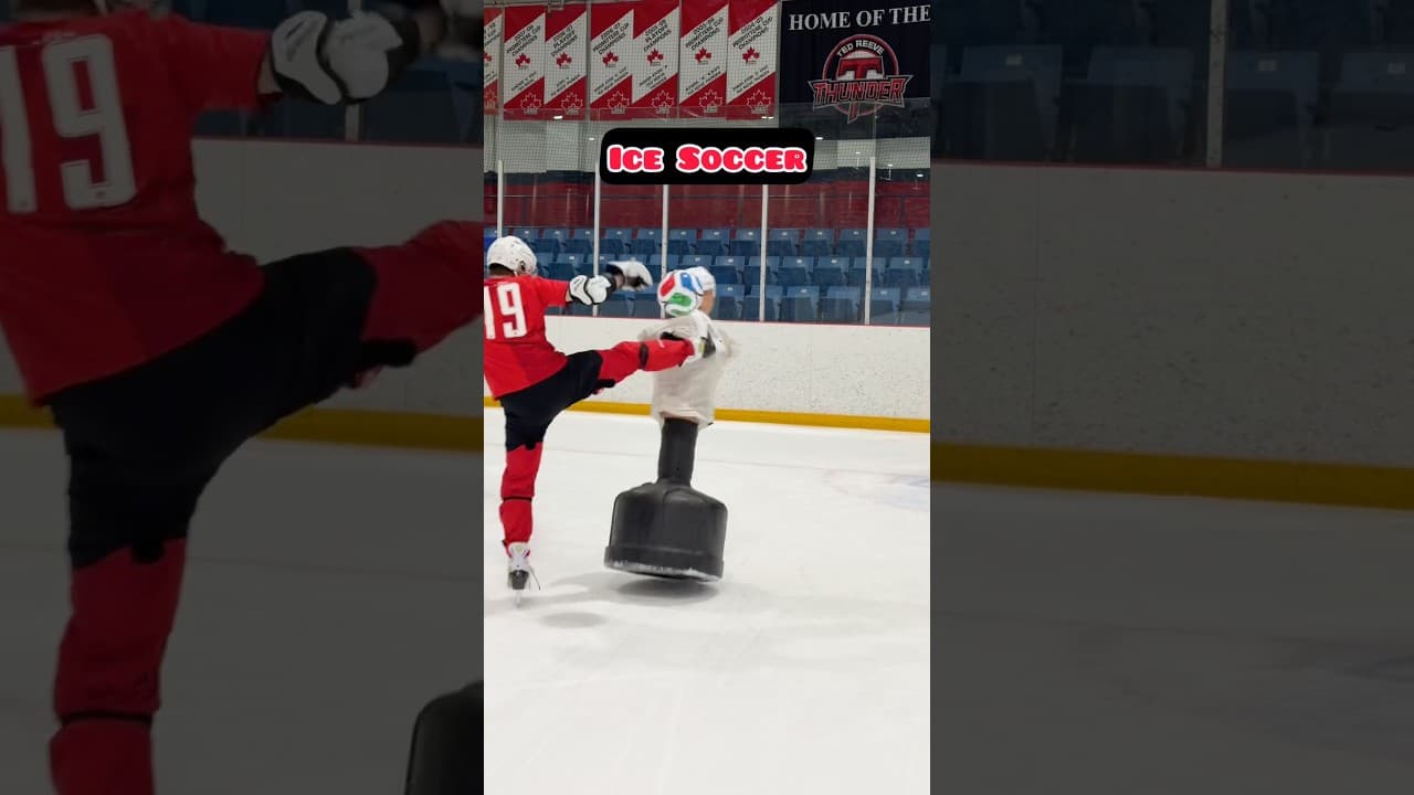 Embellishment calls HOCKEY vs SOCCER ⚽️ #hockey #pavelbarber