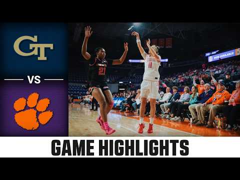 Georgia Tech vs. Clemson Game Highlights | 2025-26 ACC Women's Basketball