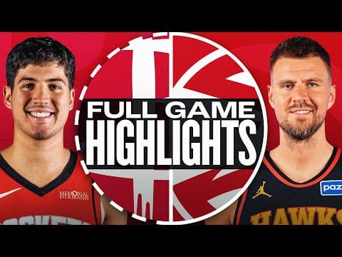 ROCKETS at HAWKS | FULL GAME HIGHLIGHTS | October 16, 2025