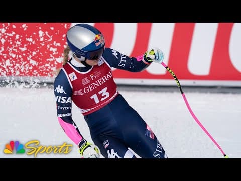 Lindsey Vonn SPEEDS to 3rd in super-G at Val D’lsere | NBC Sports