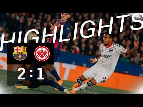 Koundé brace wins it for Barca | Highlights FC Barcelona - Eintracht Frankfurt | Champions League