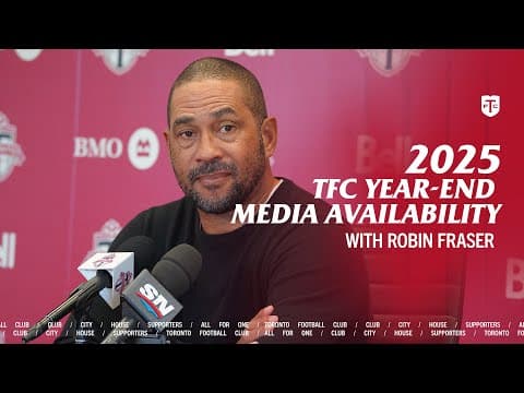 Robin Fraser Addresses Media Following Toronto FC’s 2025 Season