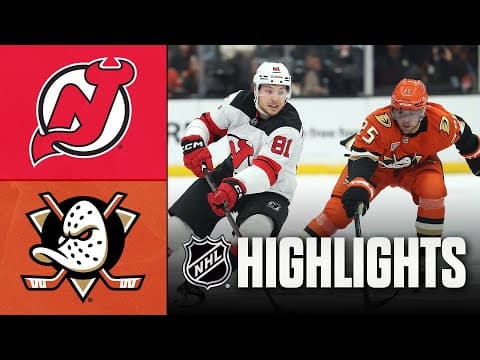 NHL Highlights | Devils vs. Ducks | November 02, 2025