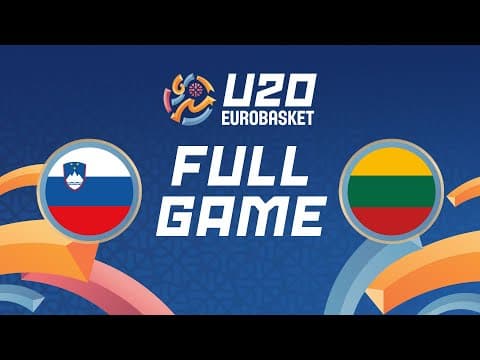 LIVE - Slovenia v Lithuania | FIBA U20 Women's EuroBasket 2025 | Round of 16