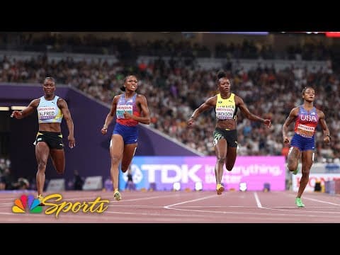Melissa Jefferson-Wooden WINS 100m with championship record at track and field worlds | NBC Sports