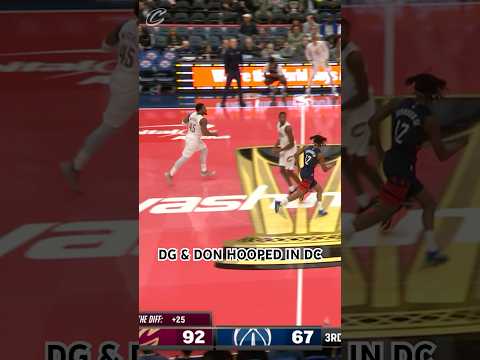 🔥 DG & Don did their thing in DC! #LetEmKnow #DariusGarland #DonovanMitchell #NBA #Cavs #Shorts