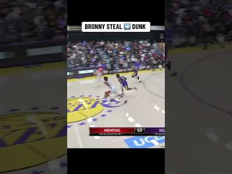 Bronny with the slam 😤