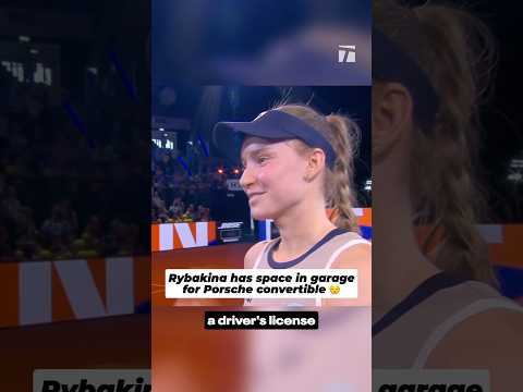 It suits her well. 💅👑 #rybakina #porsche #porsche911 #tennis #funny