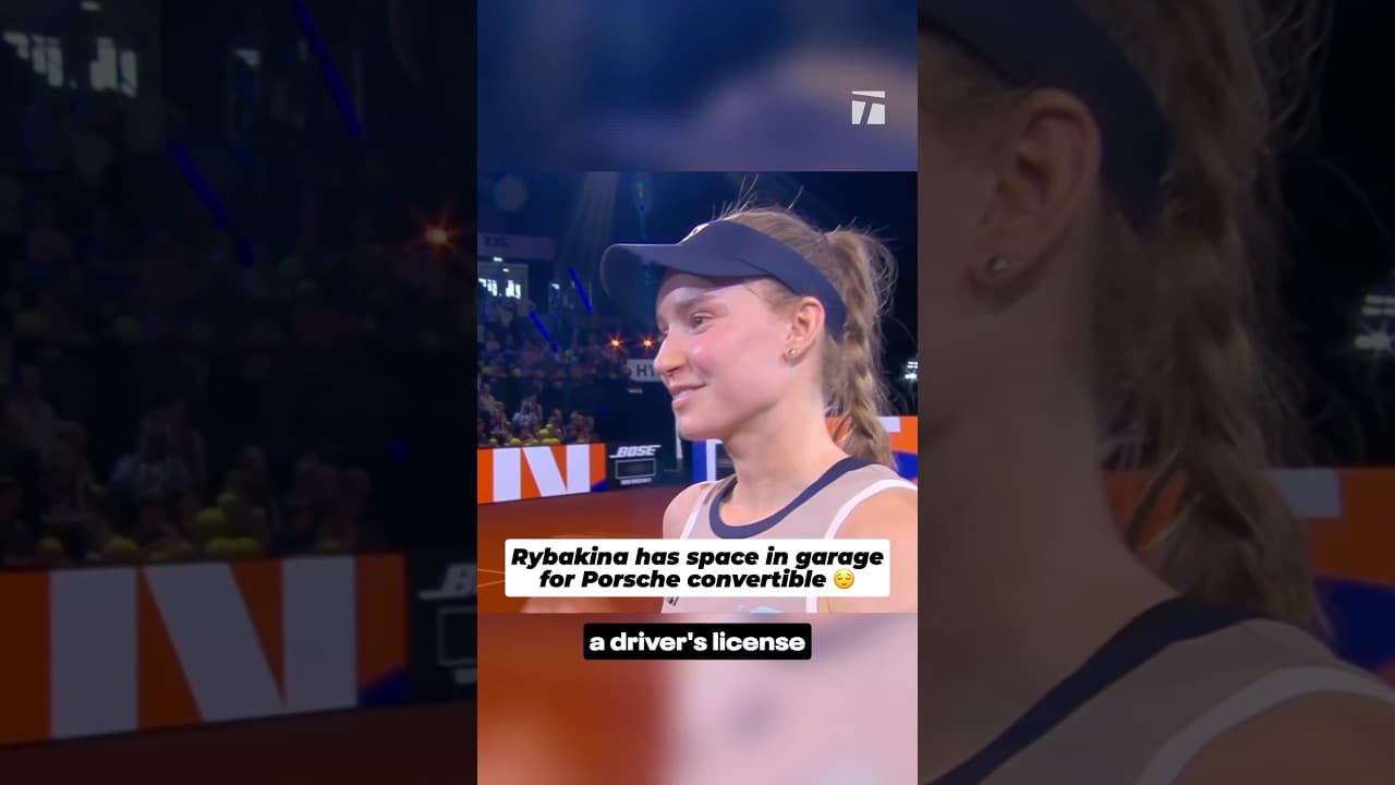 It suits her well. 💅👑 #rybakina #porsche #porsche911 #tennis #funny