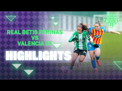 Empate de mérito en inferioridad numérica ante un gran rival (0-0) | HIGHLIGHTS | Real Betis FÉMINAS