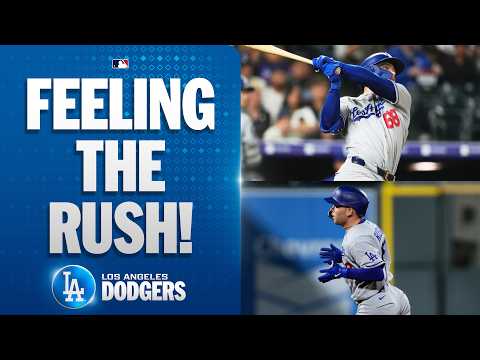 Dalton Rushing hits TWO HOME RUNS for the Dodgers! ✌️🔥 (7th HR in last 7 games!) | MLB Highlights