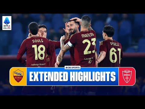 Roma vs. Monza: Extended Highlights | Serie A | CBS Sports Golazo