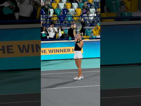 Qualifying ➡️ Final Sara Bejlek is into her maiden WTA 500 final!