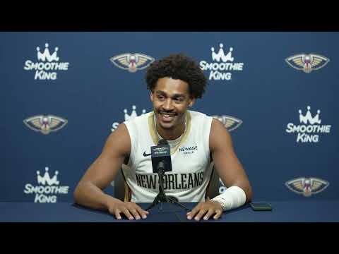 "There's age experience then there's NBA experience." Jordan Poole at Pelicans 2025 Media Day