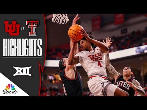 Utah vs. No. 15 Texas Tech | COLLEGE BASKETBALL HIGHLIGHTS | 1/14/26 | NBC Sports