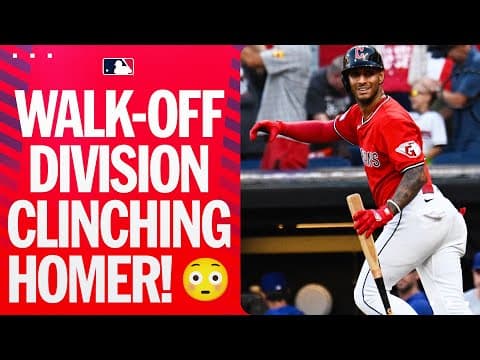 GREATEST DIVISION COMEBACK EVER! 😱 Guardians WIN AL Central after Brayan Rocchio WALK-OFF HOMER! 😳