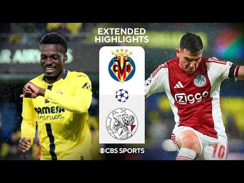Villarreal vs. Ajax: Extended Highlights | UCL League Phase MD 7 | CBS Sports Golazo