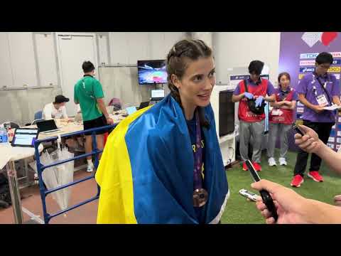 Yaroslava Mahuchikh After High Jump Bronze at Tokyo 2025 World Championships 