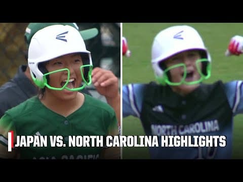 Japan vs. North Carolina | Little League Softball World Series | Full Game Highlights