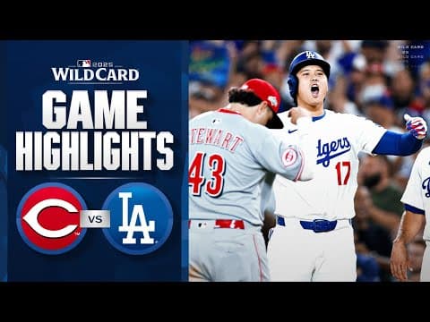 Reds vs. Dodgers NL Wild Card Game 2 Highlights (10/1/25) | MLB Highlights