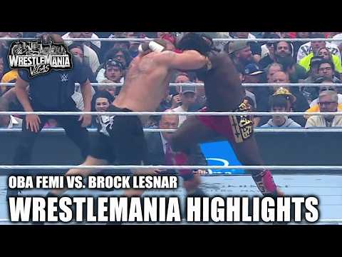Oba Femi vs. Brock Lesnar | WrestleMania 42 Highlights | WWE on ESPN