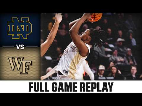 Notre Dame vs. Wake Forest Full Game Replay | 2025-26 ACC Women's Basketball