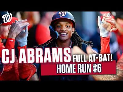 CJ Abrams Hits His SIXTH Home Run Of 2026 | Full At-Bat