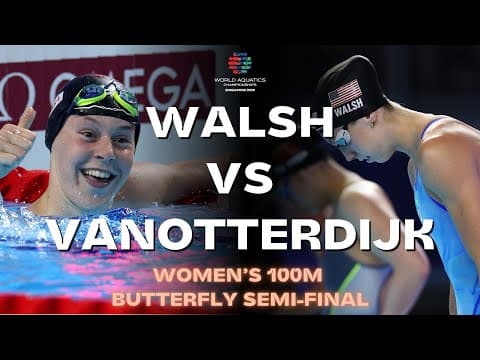 Walsh vs Vanotterdijk Thriller: Stunning Tie in Women’s 100m Butterfly!
