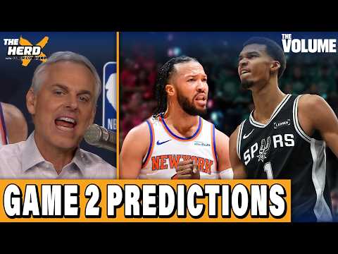 Knicks-Spurs NBA FINALS Game 2 PREDICTIONS + LeBron join Steph & Warriors? | Colin Cowherd: THE HERD