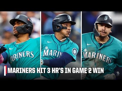 ALCS Game 2 Highlights 🔱 Mariners hit 3 HRs to take 2-0 lead vs. Blue Jays | ESPN MLB