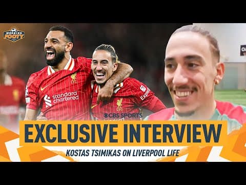 EXCLUSIVE: Kostas Tsimikas on Liverpool's draw vs. Man Utd & bromance with Mo Salah! | CBS Sports