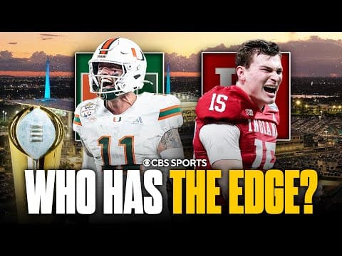 CFP National Championship PREVIEW: No. 10 Miami vs No. 1 Indiana | Who has the EDGE? 🤔