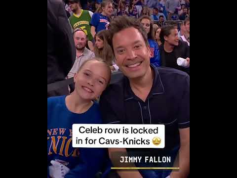 Celeb row at Cavs-Knicks 🤩