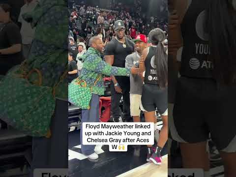 Floyd Mayweather was courtside for Fever-Aces Game 5 🤩