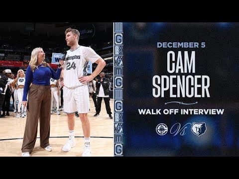 Cam Spencer Walk off Interview | Grizzlies vs. Clippers
