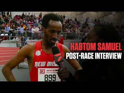 Habtom Samuel Post-Race Interview After 5k Thriller: BU Opener