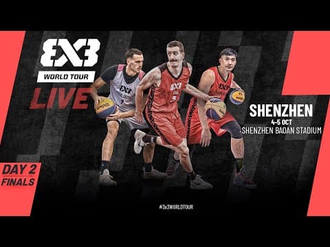 LIVE 🔴 FIBA #3x3WorldTour Shenzhen 2025 | Finals | #3x3Basketball