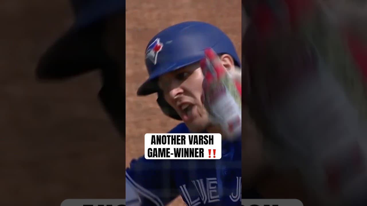 Daulton Varsho with ANOTHER game-winner 👏 #MLB #BlueJays