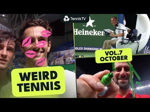*Endless* Ball Bouncing, Alcaraz The Samurai, & Umpire Voice Cracks 😆 | Weird Tennis Vol. 7