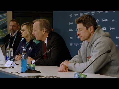 Crosby & Cooper at Canada's Silver Medal Press Conference