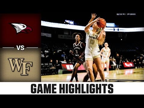 North Carolina Central vs Wake Forest Game Highlights | 2025-26 ACC Women's Basketball